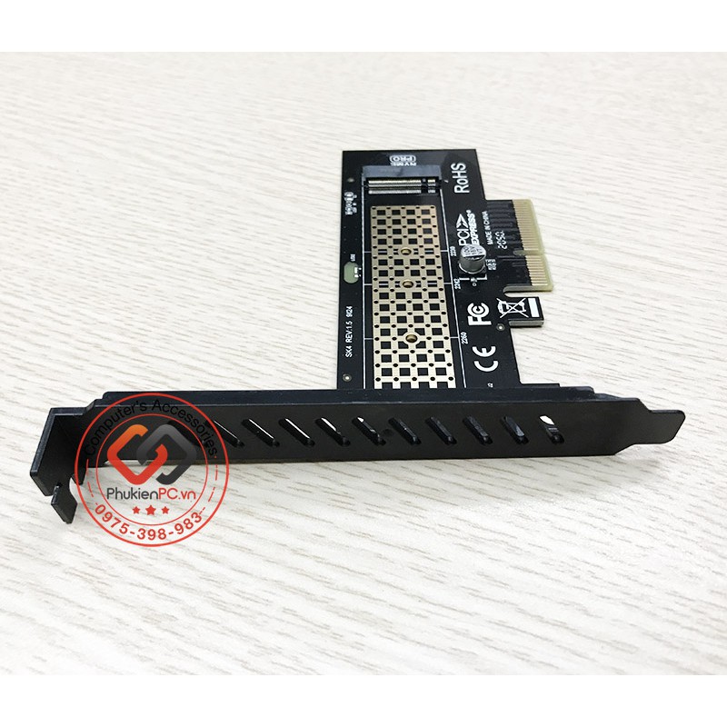 Card lắp SSD M.2 NVMe PCIe 2280 to PCI-E 4X