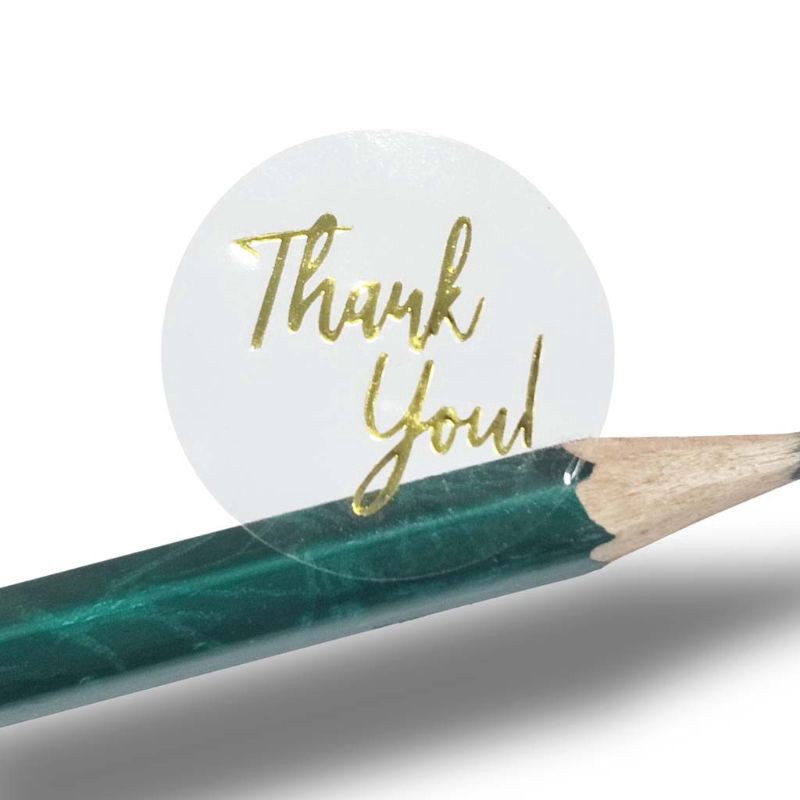 Sticker Trong Suốt Chữ Thank You Sang Trọng