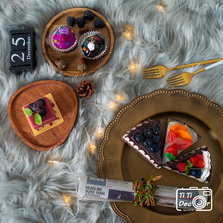 Miếng bánh ngọt 🛒FREESHIP🛒 Đạo cụ chụp ảnh cooking, trang trí căn bếp, mô hình bánh Gato - Titi Decor
