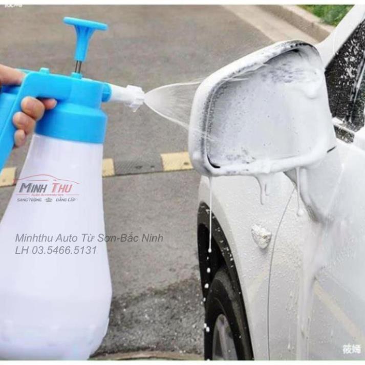 Bình Xịt Tạo Bọt Tuyết Rửa Xe Ô Tô , Xe Máy Cầm Tay 1.8L Tiện Dụng