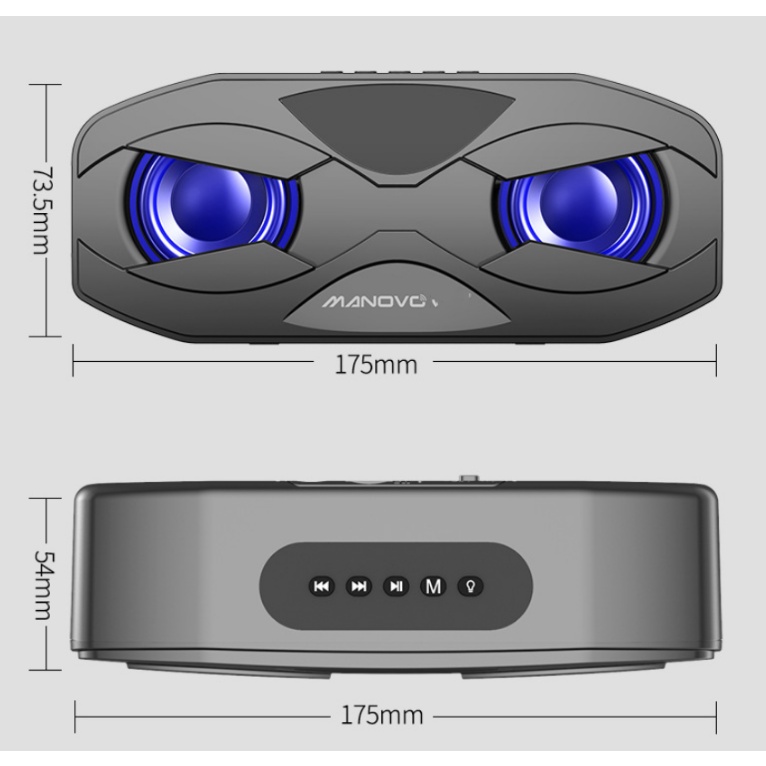 Loa Manovo M4 âm thanh chuẩn Hifi, pin trâu
