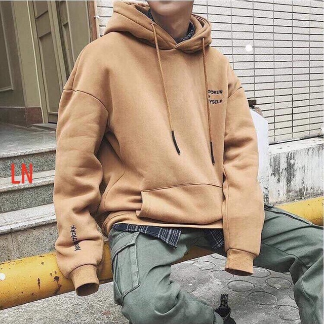 Áo hoodie Lookun in ngực LNG1019