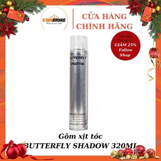 Gôm xịt tóc Butterfly Shadow 320ml và 600ml, keo xịt tóc nam nữ