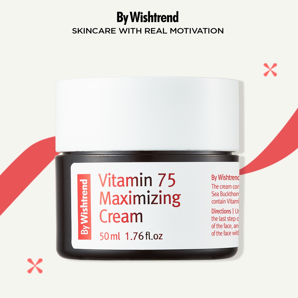 Kem dưỡng da BY WISHTREND VITAMIN 75 MAXIMIZING CREAM 50g (DATE 2025)