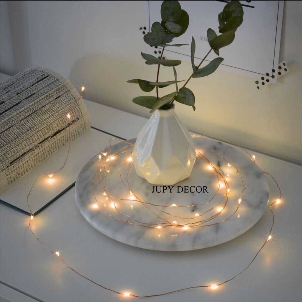 [CÓ VIDEO THẬT] 20M dây đèn đom đóm xài pin / xài điện trang trí treo tường  cực kỳ lung linh - Đèn fairy light