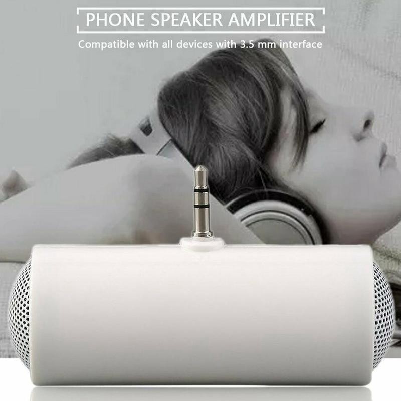 Loa khuếch đại âm thanh Stereo Mini đầu cắm 3.5mm cho máy tính bảng PC màu đen