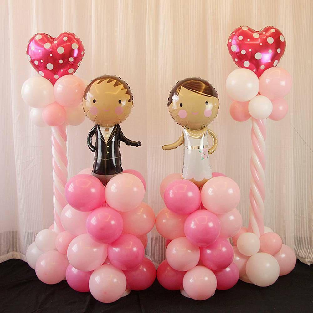 Set 2 Cột Bong Bóng 1.2m Dùng Trang Trí Tiệc DIY Đứng