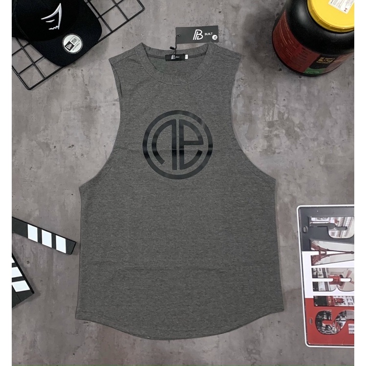 [sale sốc] tank top gym nam BUILT,áo ba lỗ thun Nam Cực chất