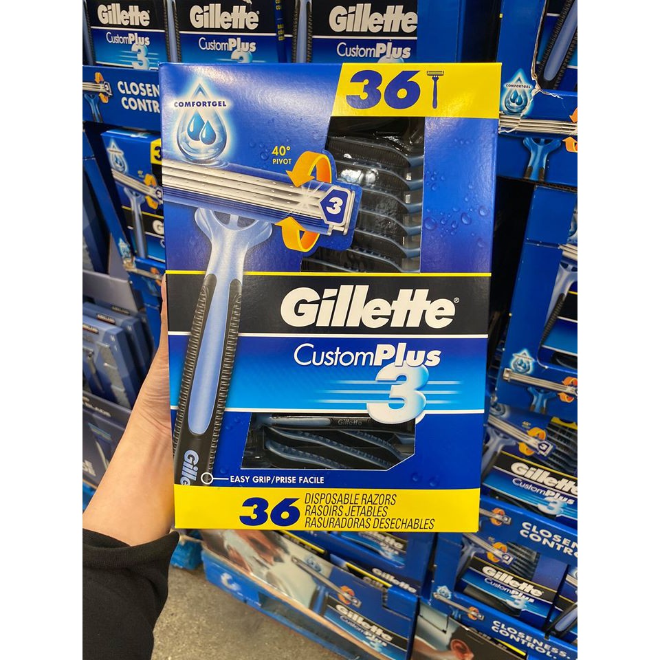 Dao Cạo Râu 3 lưỡi Gillette Custom Plus 3 (lẻ 1 cái)