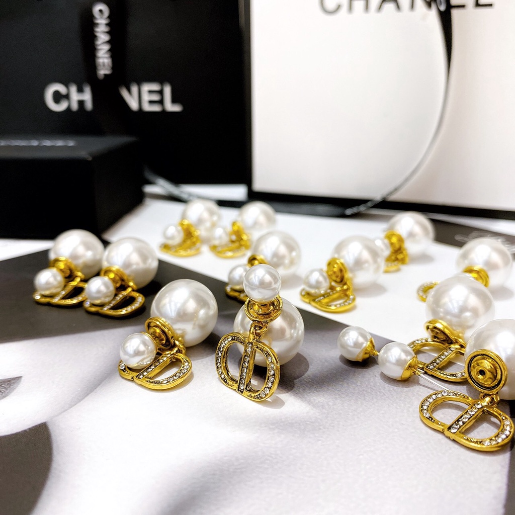 Bông tai khuyên tai đính đá thương hiệu