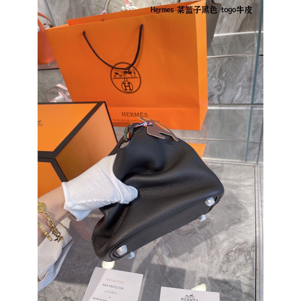Siêu Phẩm Túi Her.mes Pi.cotin Size 18cm Full Màu đen