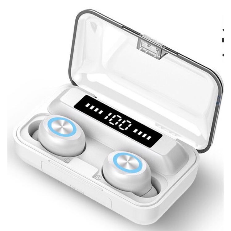 Tai Nghe Bluetooth 5.0 True Wireless Amoi F9 Pro Bản Quốc Tế Cao Cấp Cảm Biến Vân Tay , Kiêm Sạc Dự Phòng Cao Cấp