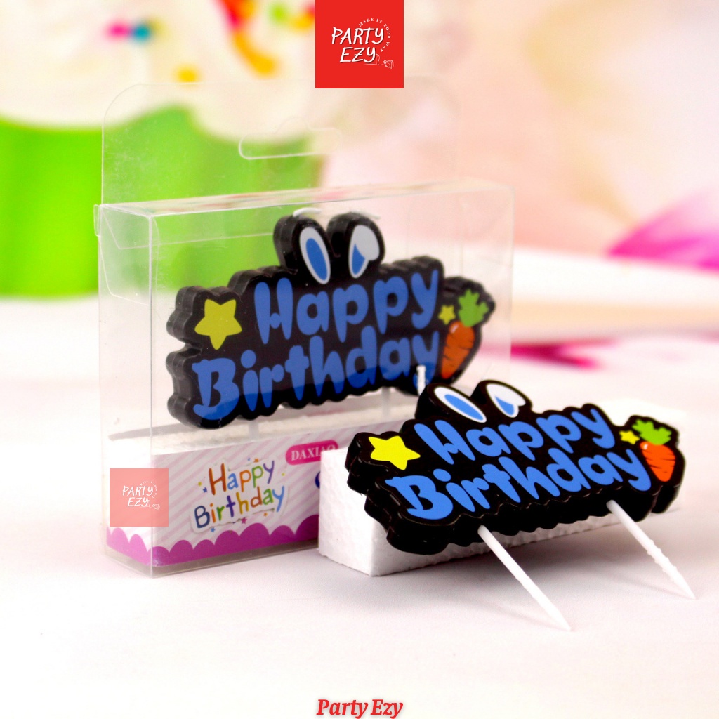 NẾN, ĐÈN CẦY TRANG TRÍ BÁNH SINH NHẬT CHỮ HAPPY BIRTHDAY