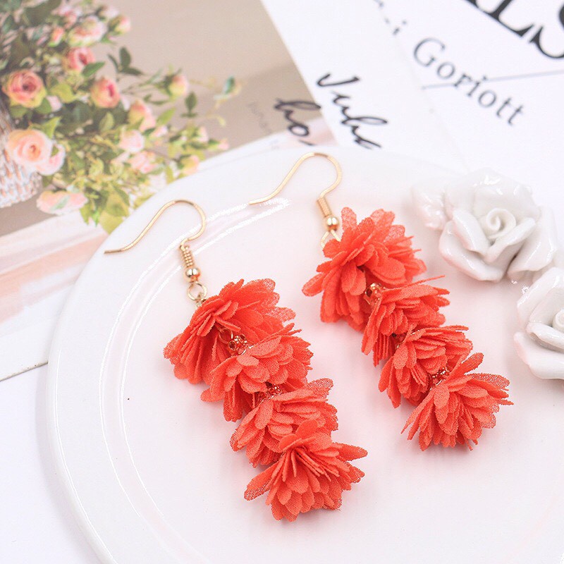 Hoa tai khuyên tai thời trang xinh xắn - Mã HT039