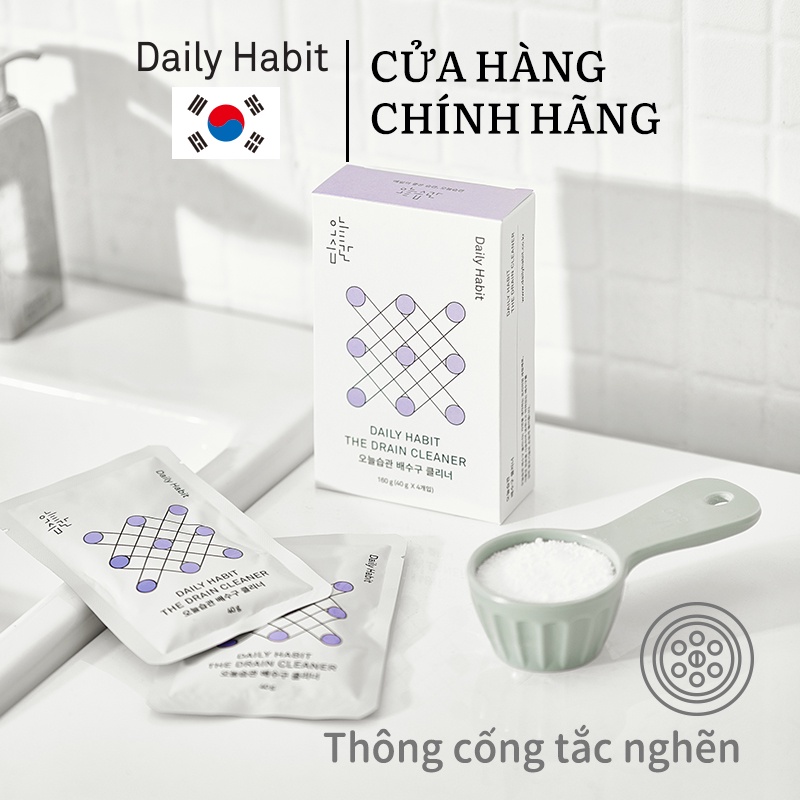 DAILY HABIT Bột thông tắc nghẽn cống hộp 4 gói