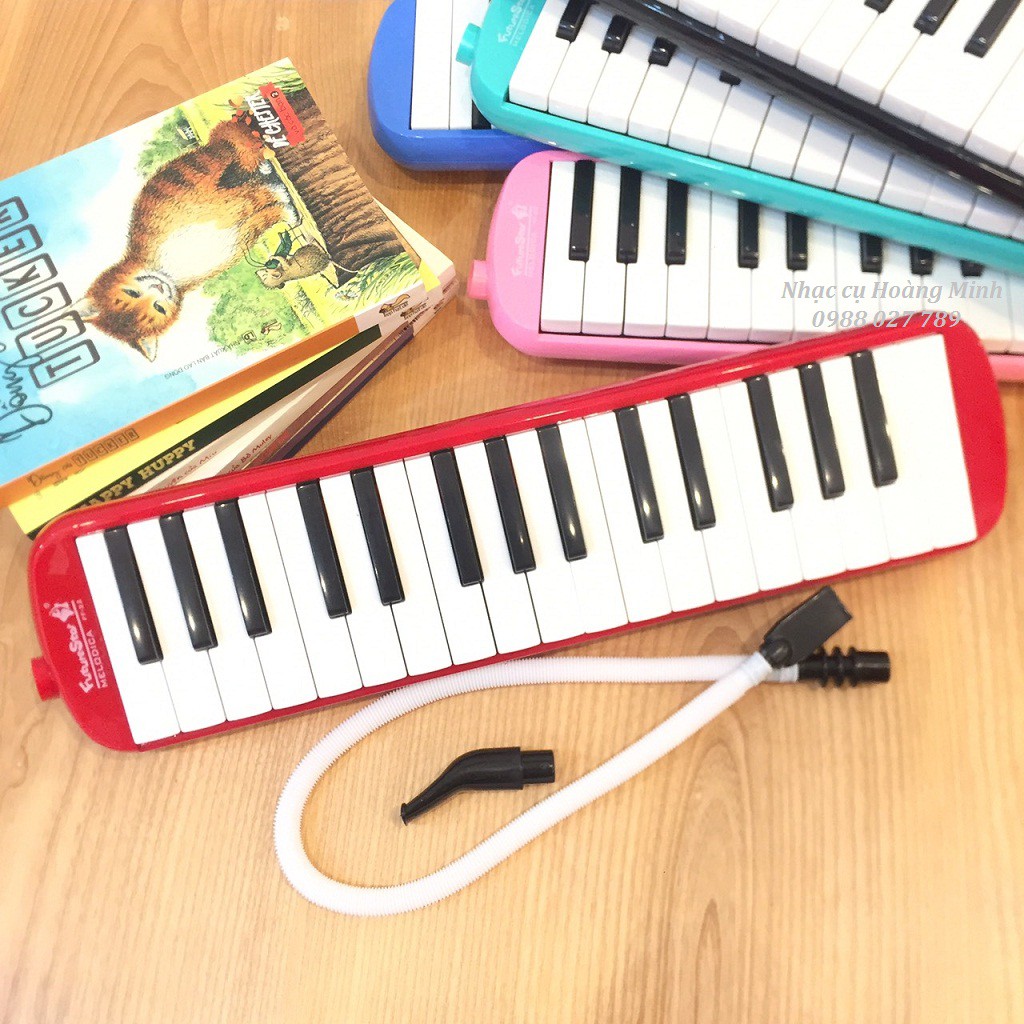 Kèn Melodica 32 phím cho bé (5 màu Đỏ,Xanh lá,Xanh nước biển,Hồng và Đen)