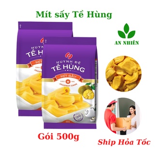 Mít sấy Huynh Đệ Tề Hùng 1kg ( gồm 2 gói mỗi gói 500g ), đồ ăn vặt từ trái cây sấy khô