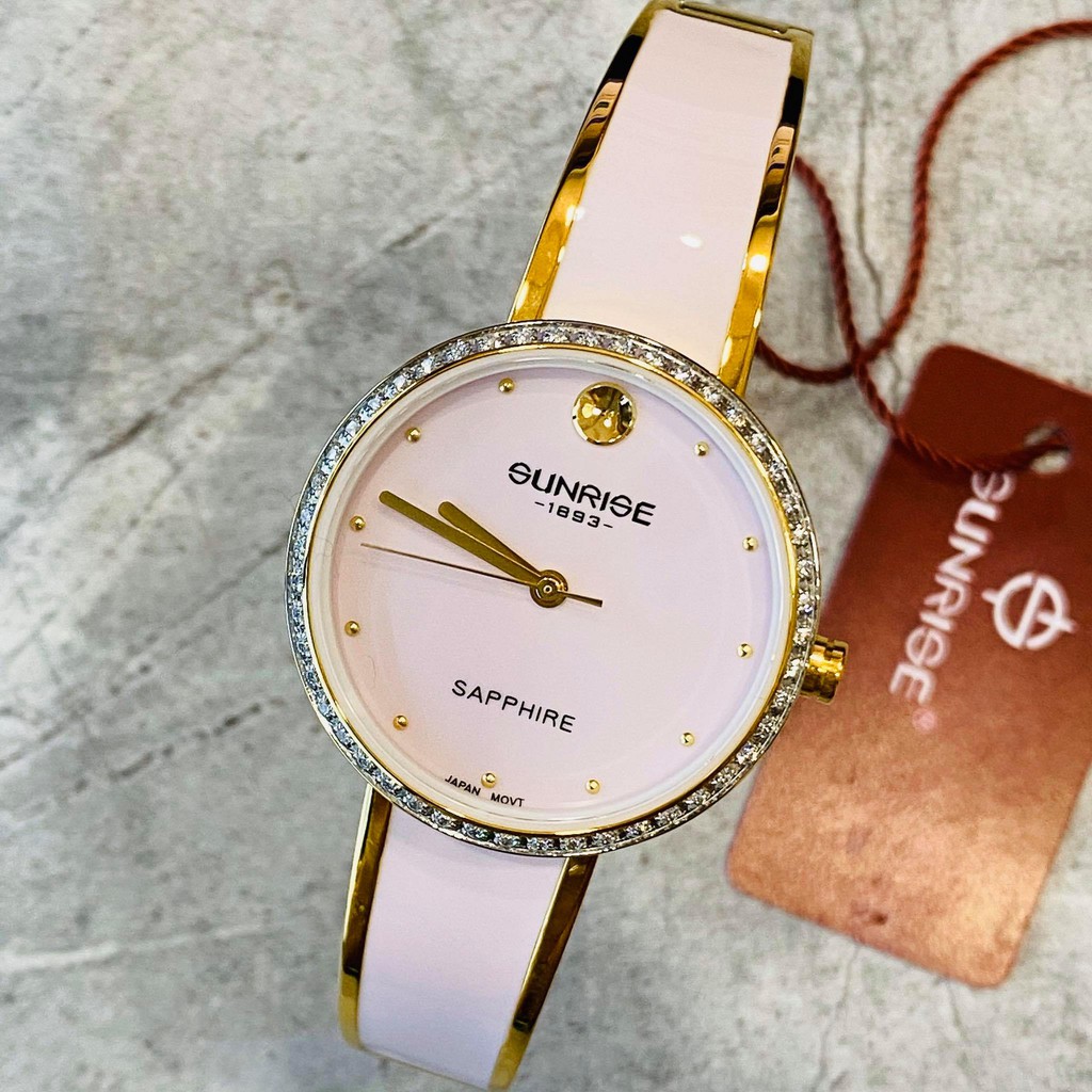 Đồng hồ Sunrise nữ chính hãng Nhật Bản L9968.AA.G.H - kính saphire chống trầy - bảo
