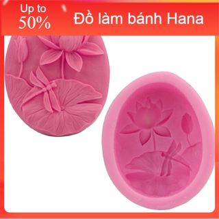 Khuôn rau câu silicon 4d chuồn đậu lá sen mã c2sd7k