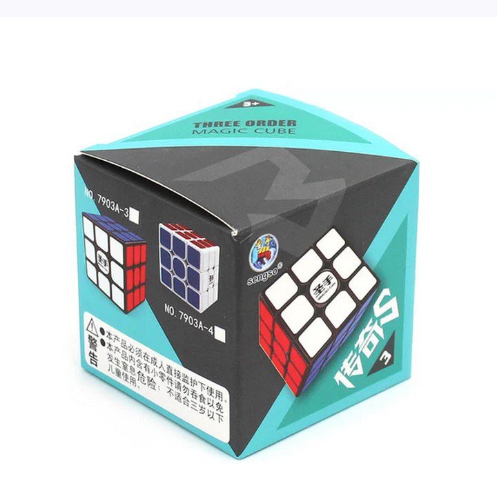 💥Rubik 3x3x3 Legend Siêu Trơn - Khối Lập Phương Đồ Chơi Rubic 3 Tầng Hộp Xanh