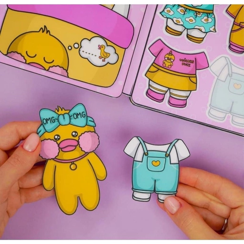 Ngôi nhà búp bê giấy vịt lalafan