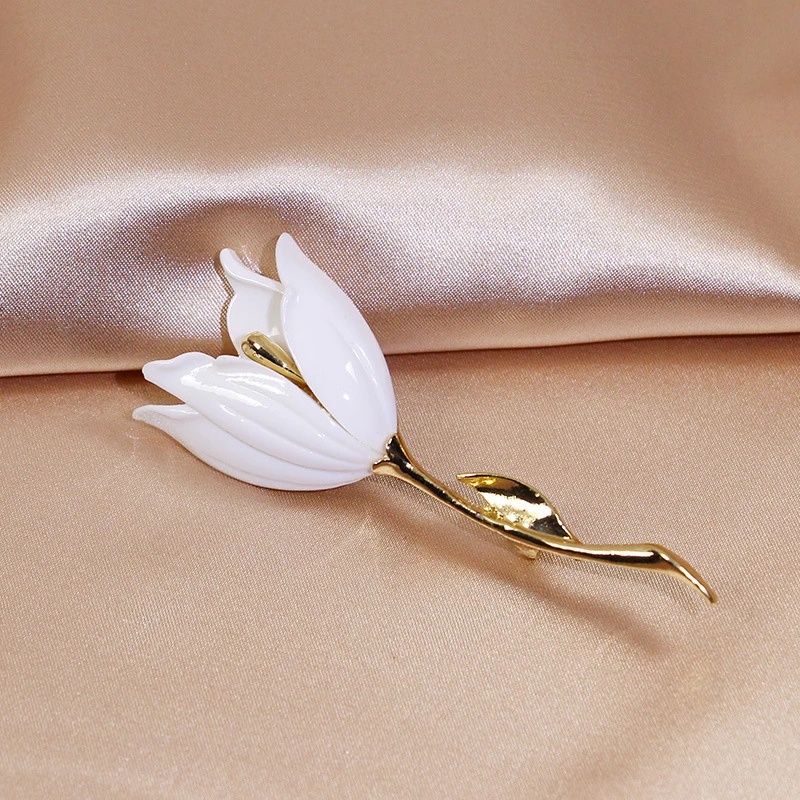 Ghim Cài Áo Hình Hoa Đính Ngọc Trai Sang Trọng Cho Nữ