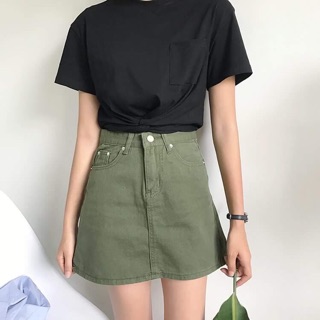 Chân váy jeans chữ A