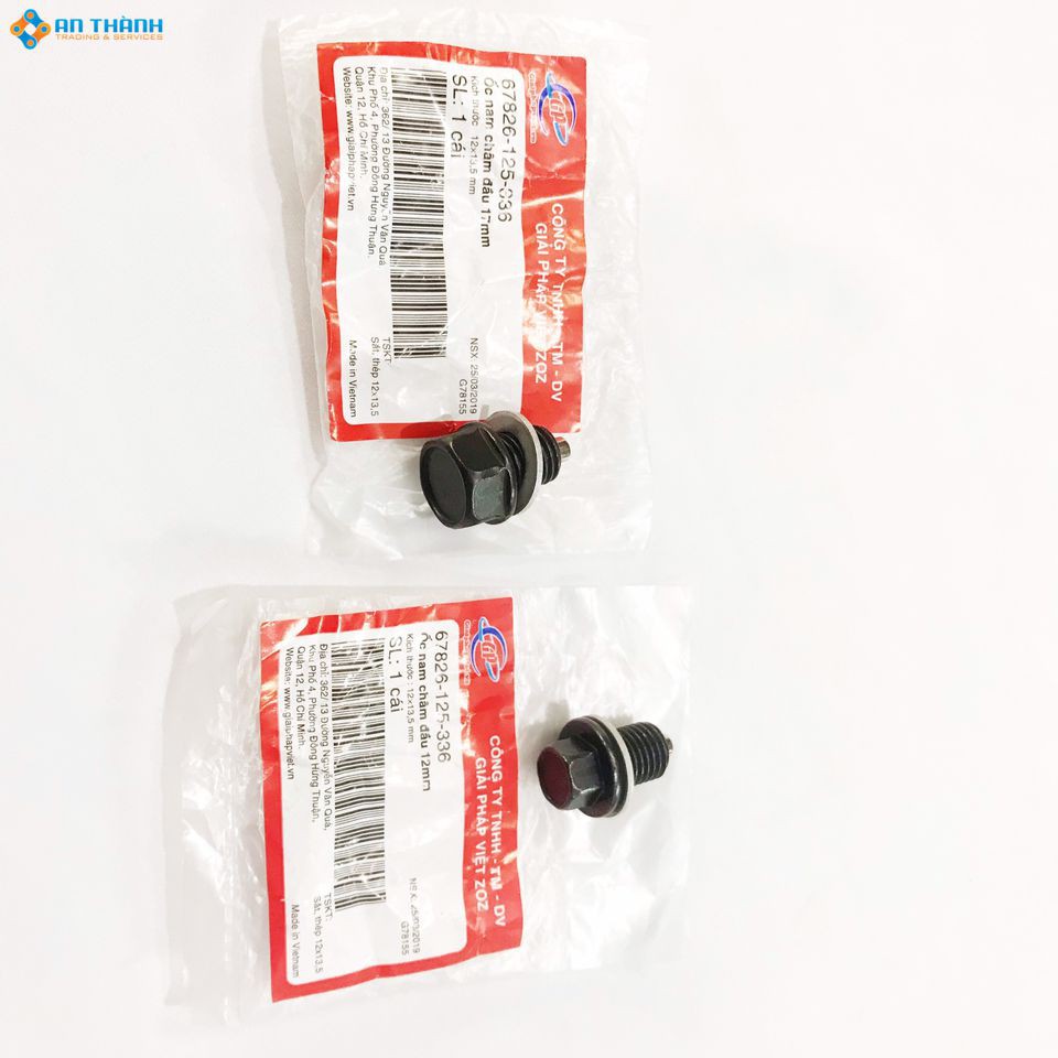 Ốc xả nhớt có nam châm, hạn chế mài mòn động cơ