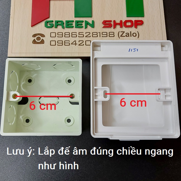 Mặt che mưa cho ổ cắm, công tắc điện loại vuông Sino Vanlock