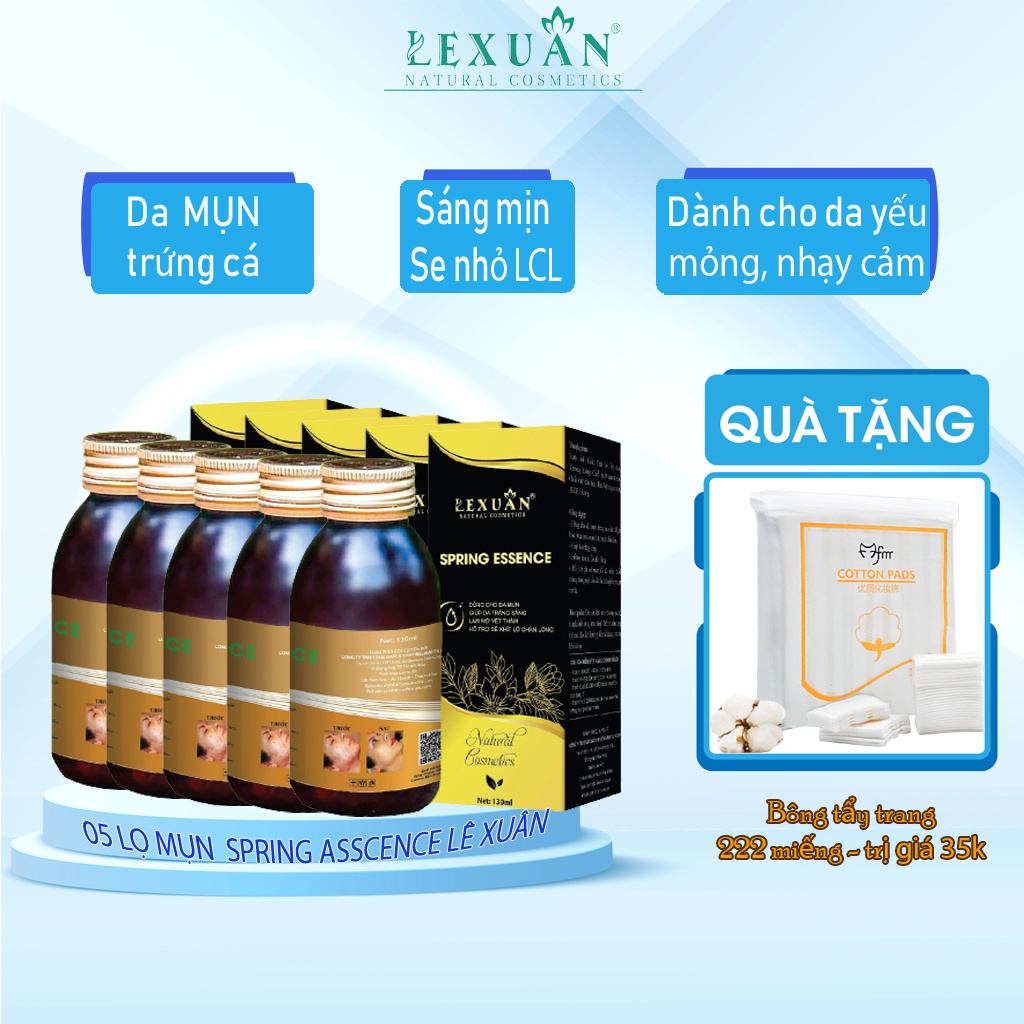 Serum Mụn Thâm Cho Da Dầu Sạch Mụn Sáng Da Mờ Thâm Nám( 05 lọ) – Mỹ Phẩm Lê Xuân chính hãng