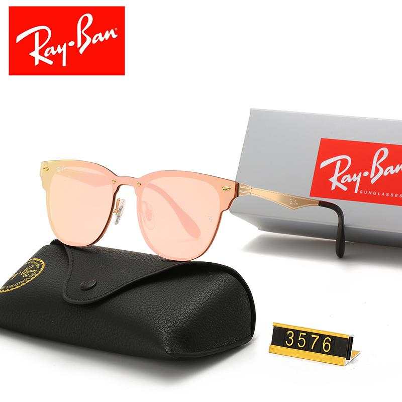 Wayfarer Ray-Ban_ chính hãng Kính râm 2021 Thời trang Hàn Quốc mới Kính râm nam nữ một mảnh Cặp đôi hợp thời trang Du lịch ngoài trời Kính râm lái xes