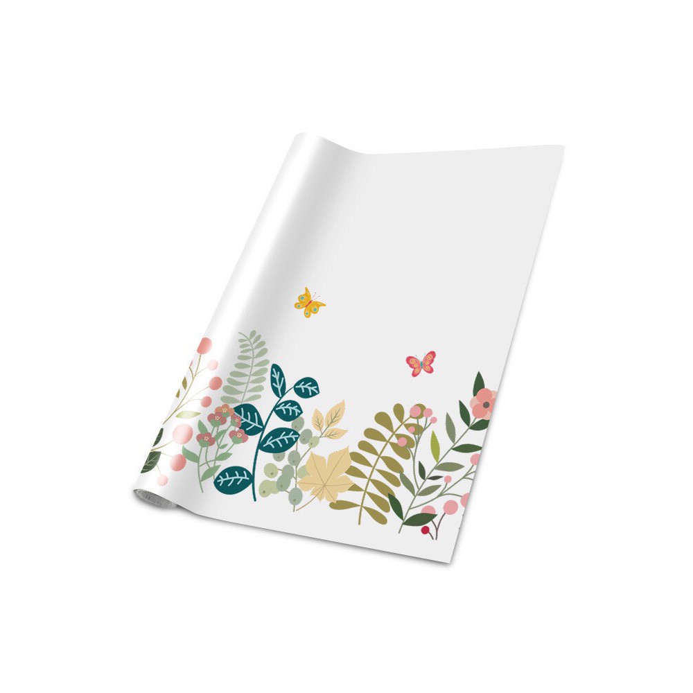 DECAL 1M dán bếp trong suốt cách nhiệt khổ 60CMcây hoa bướm mới