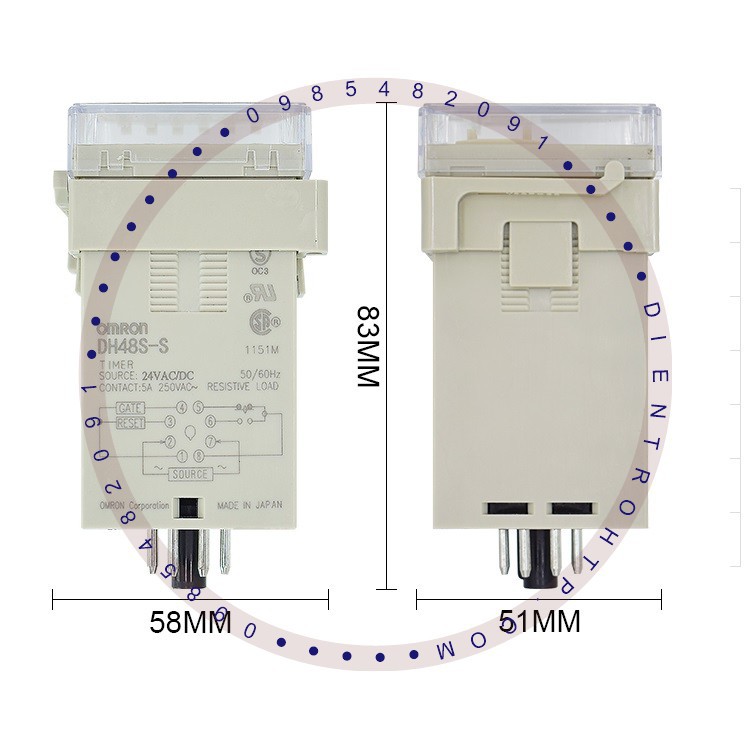 TimerDH48 SS - DH481Z - DH48 2Z ,đồng hồ hẹn giờ, rơle thời gian,timer hẹn giờ luân phiên2 thiết bị DH48 S-S