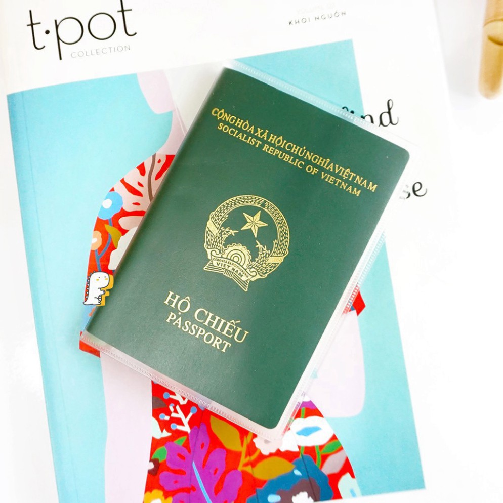 ZXC22 LDOL1 Vỏ Bọc Hộ Chiếu - Bao chứa Passport Chống Hư Hại Thấm Nước P019 16 ZXC22