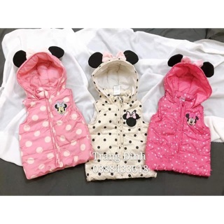 Áo gile phao mickey cho Bé trai và bé gái