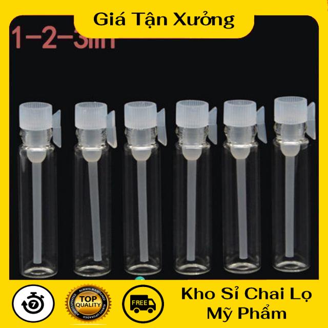 Lọ Chiết Nước Hoa ❤ TRÙM SỈ ❤ [100c] Lọ chiết mẫu thử nước hoa 1ml 2ml 3ml, phụ kiện du lịch