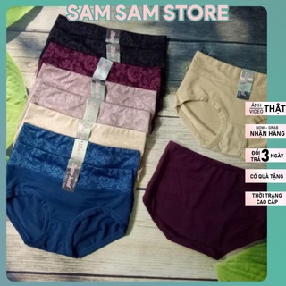 Quần lót nữ hàng thái lan đáy kháng khuẩn chất thun lanh co giãn 4 chiều phối ren nhập khẩu Sam Clothing