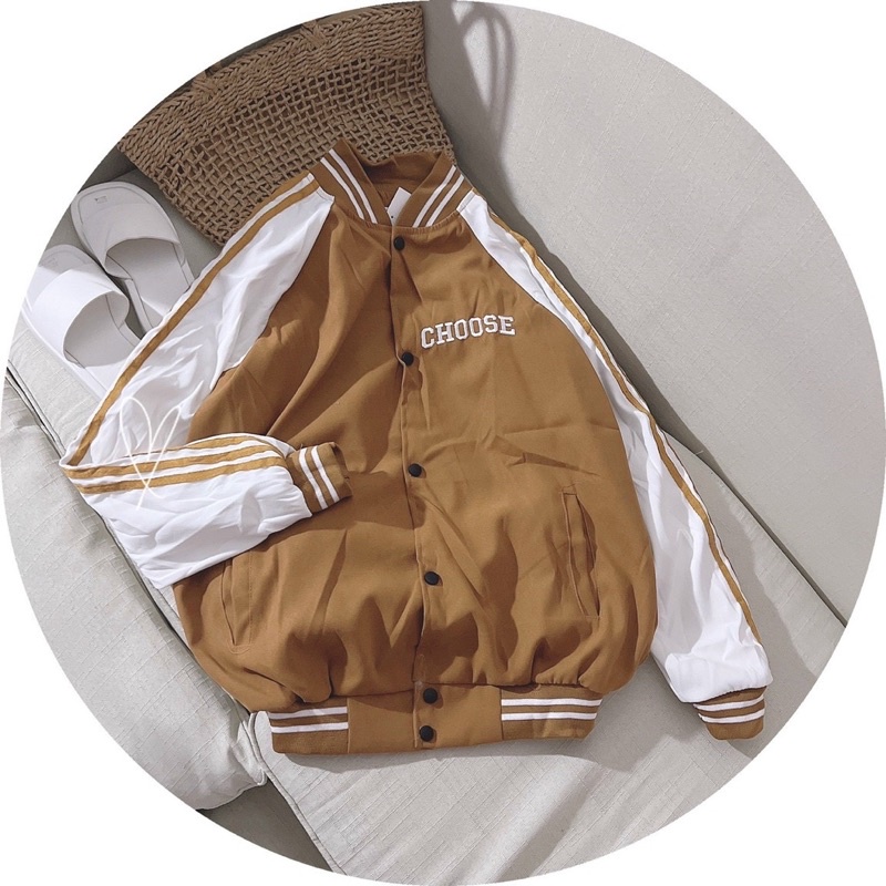 Áo KHOÁC BOMBER CHỮ choose