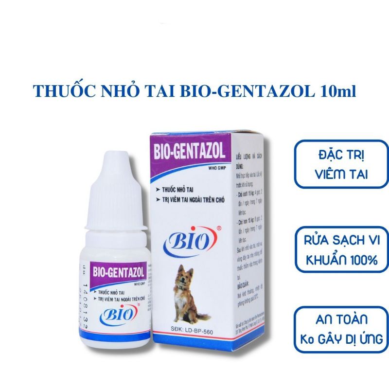 Nhỏ Tai Cho Chó Mèo Bio-Gentazol