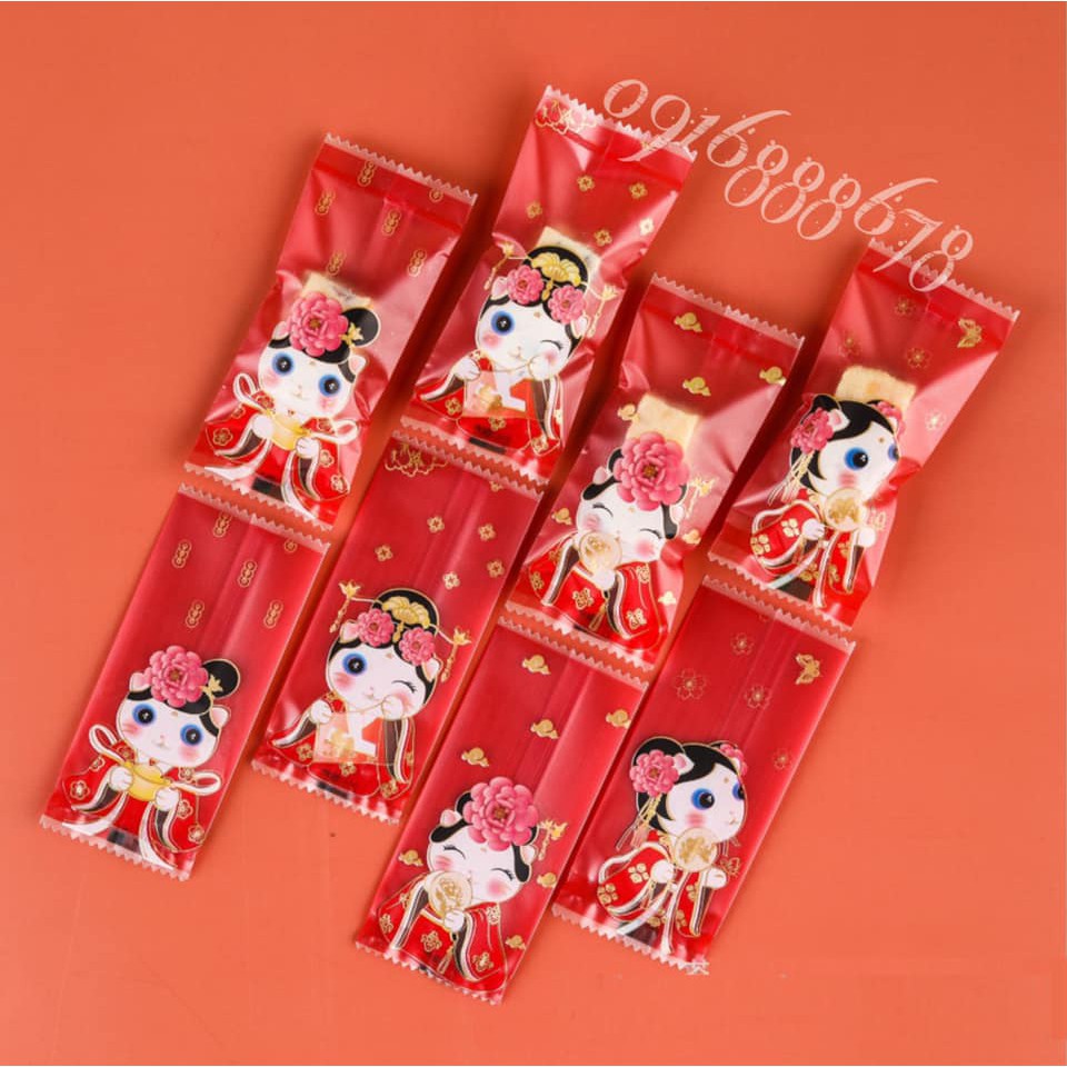 Túi Kẹo Nougat, túi Kẹo Hạnh Phúc, túi Kẹo Sữa Hạt ~ Mèo Quý Phi