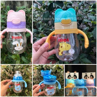 Bình tập uống nước chống sặc - bình ti 2 in1 Panda Made in Nhật Bản