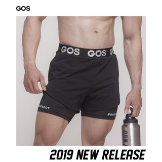 Quần thể thao GOS [CÓ LÓT] PURE Đen S1