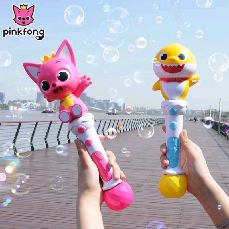 Súng bắn bong bóng phát nhạc Pinkfong/ Đồ chơi bắn bong bóng cho bé BabyShark nội địa Hàn
