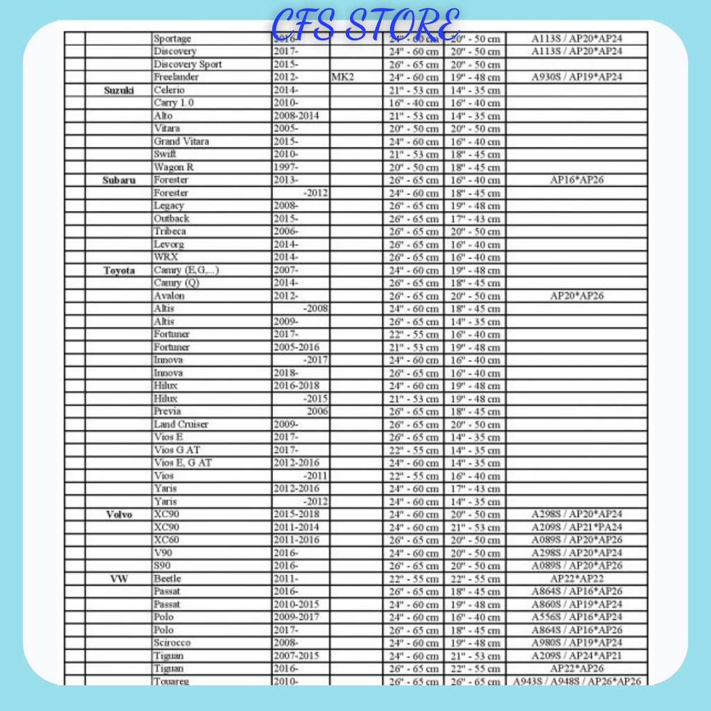 Gạt mưa ô tô silicon xe i10 morning Inova vios i20 city Ford Ranger xpander