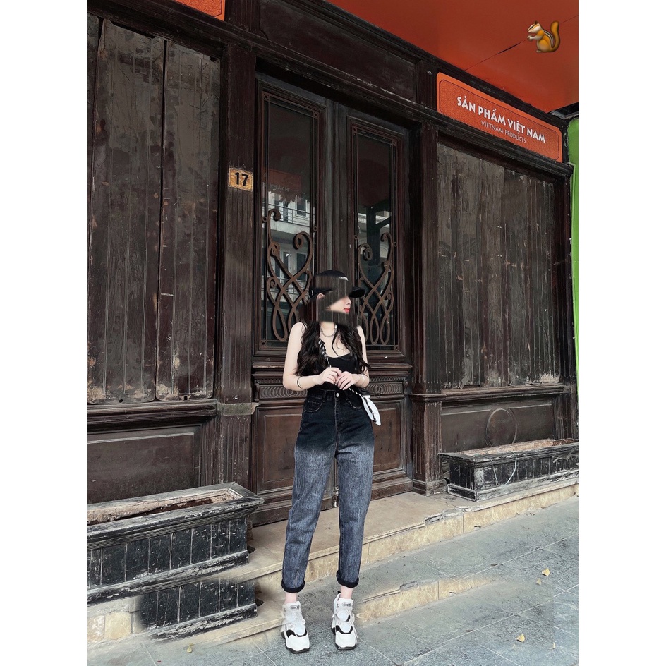 [VIDEO+FREESHIP ] QUẦN BAGGY JEANS NỮ LƯNG CAO LAI CUỐN LOANG MÀU XÁM LOANG XANH TRẮNG CHÂN MỀM MỊN SIÊU MÁT HADI