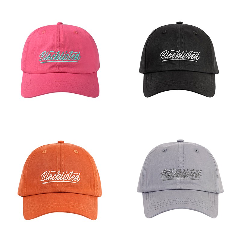 Mũ Lưỡi Trai Mềm Mại Thêu Chữ Phong Cách Hàn Quốc