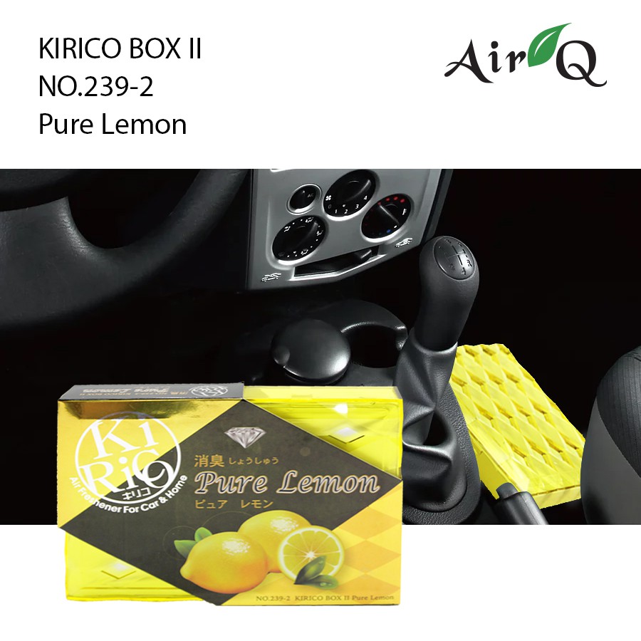 Hộp Thơm Khử Mùi AIRQ Kirico Box II No.2392 Pure Lemon 160g Nhập Khẩu Chính Hãng