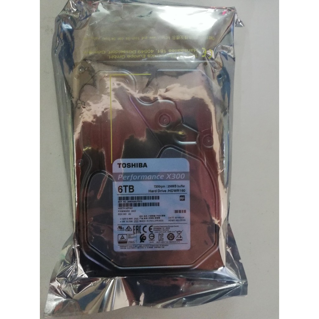 Ổ cứng 6TB TOSHIBA 3.5″ SATA X300, 256M cache, 7200 rpm | BigBuy360 - bigbuy360.vn