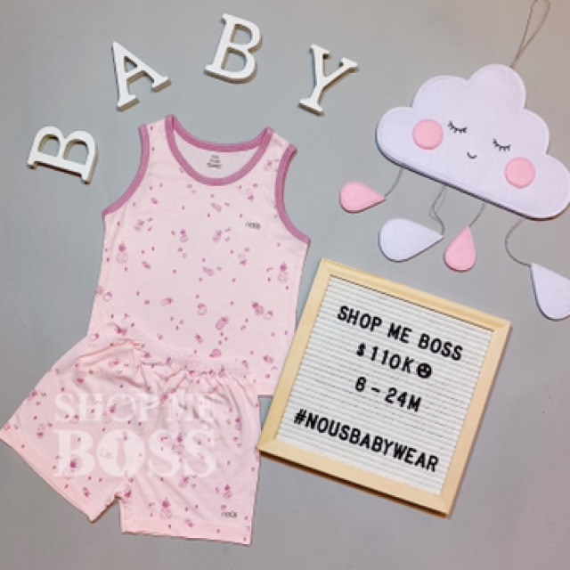 Bộ ba lỗ hè Nous size 6M - 24M