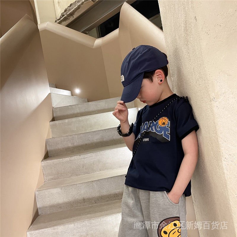 Áo Thun Tay Ngắn Phong Cách Phương Tây Thời Trang Mùa Hè Mới G26e Dành Cho Bé Trai